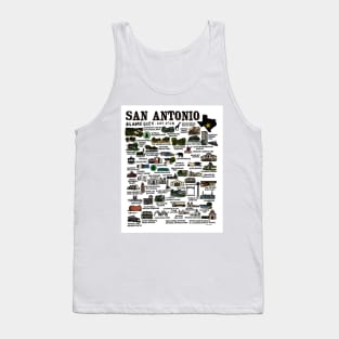 San Antonio Map Tank Top